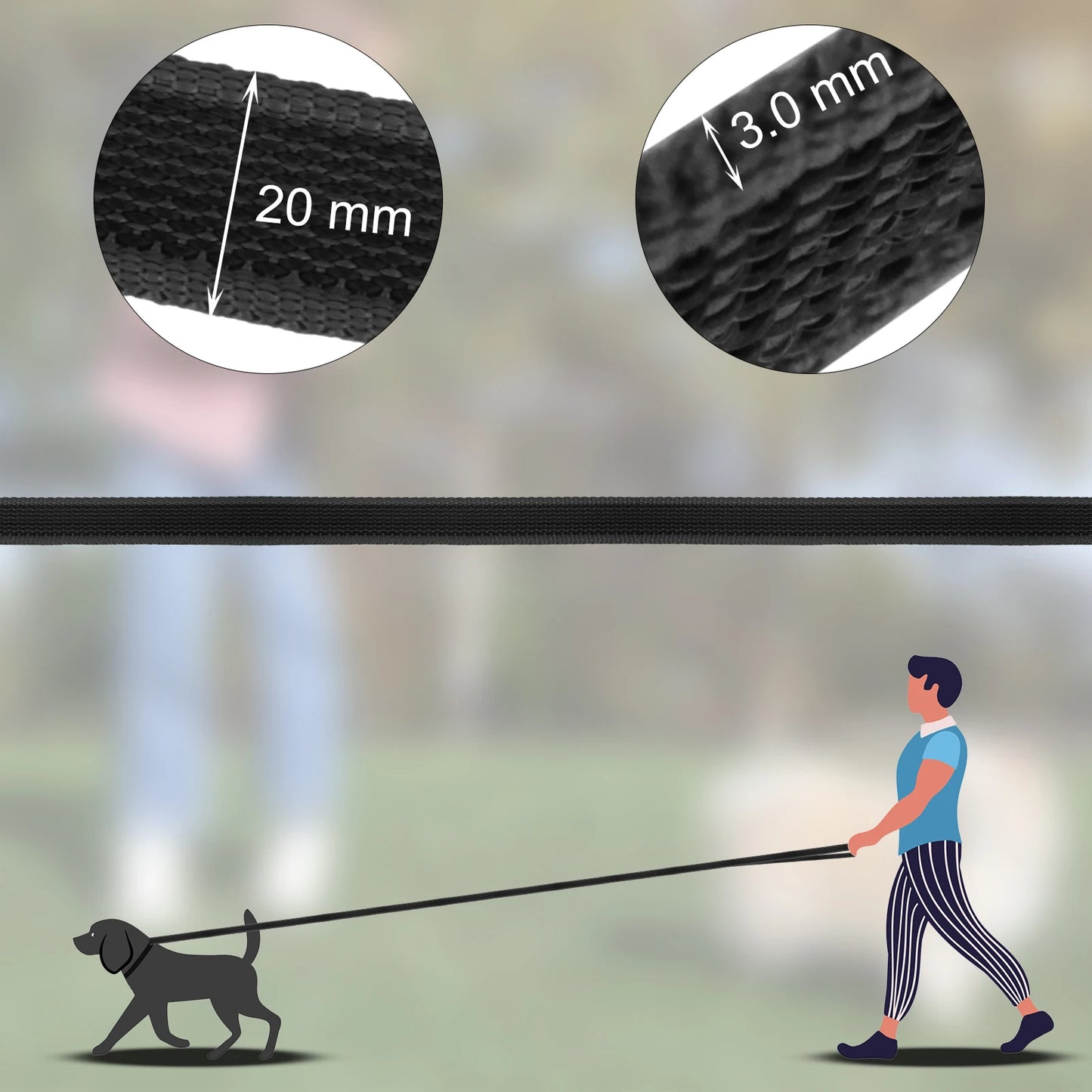 1.5M/2M/5M/3M/15M Training Dog Leash