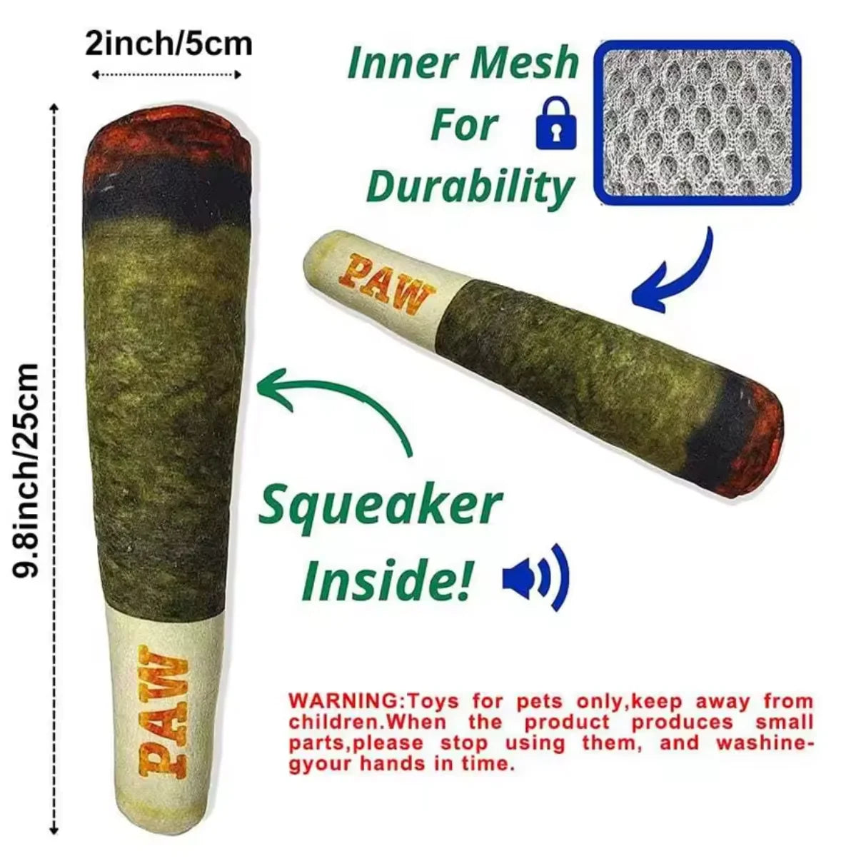 Funny Interactive Cigar Dog Toys
