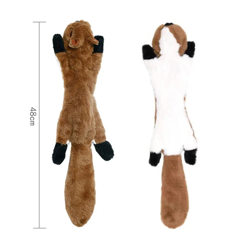 Animal No Stuffing with Squeakers Dog Chew Toy
