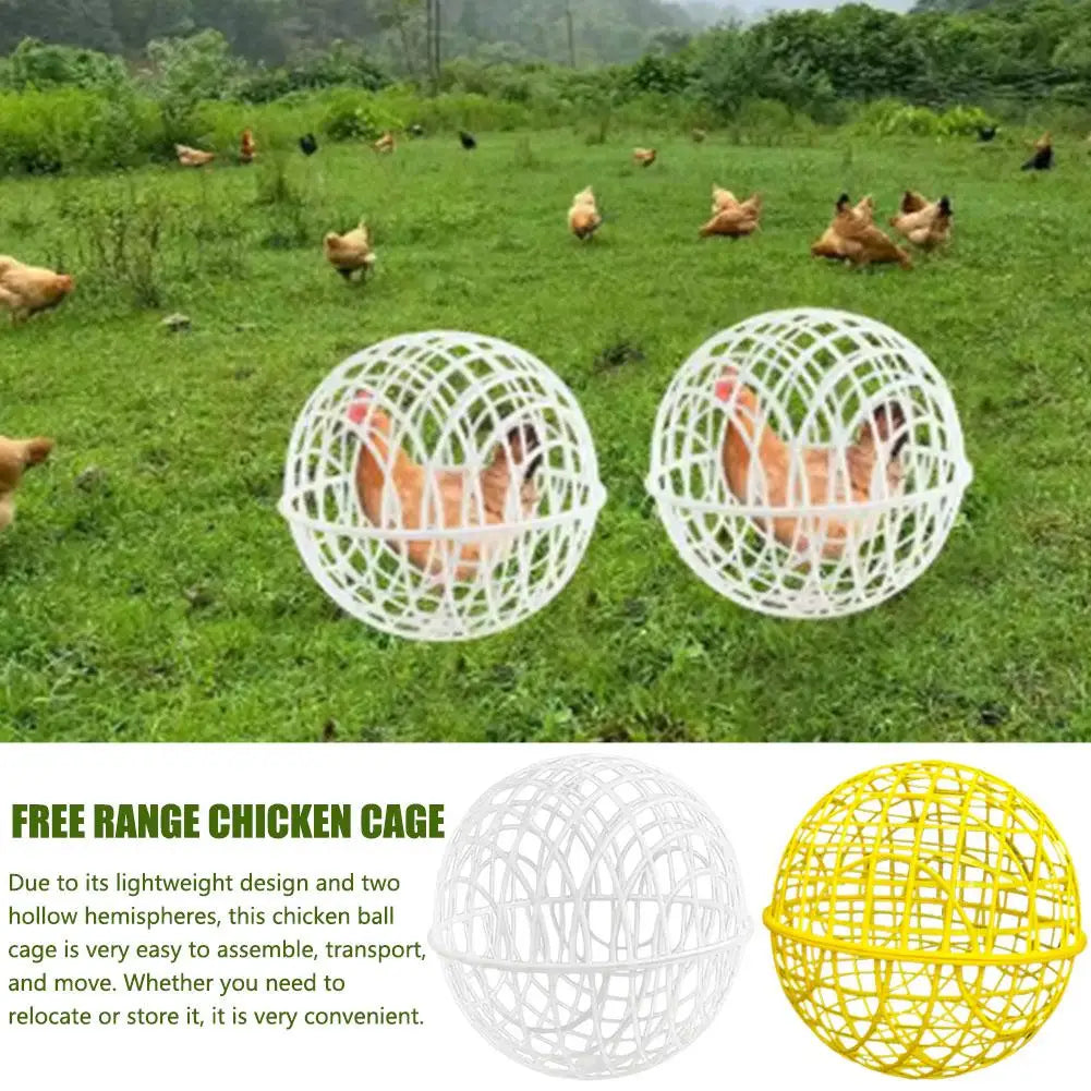2/3pcs 20/30cm Chicken Rolling Ball Cage