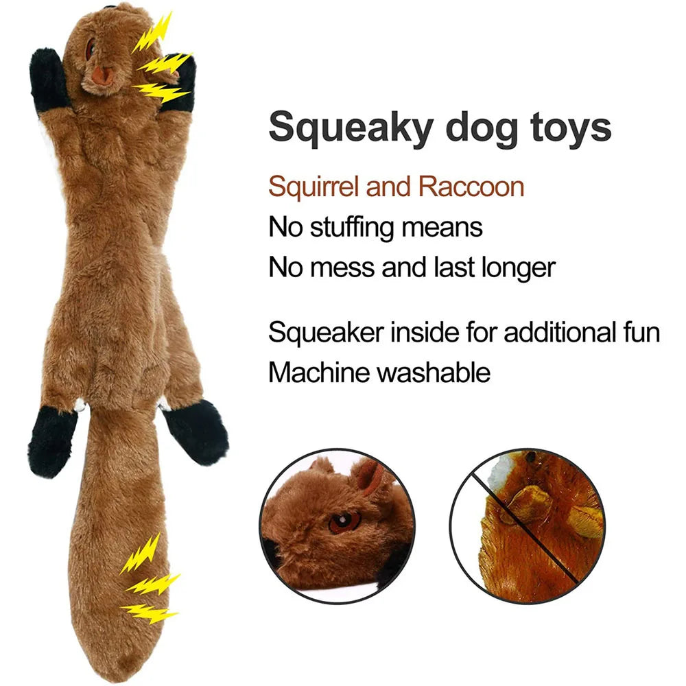 No stuffing dog toy with squeakers and crinkle sounds Australia
