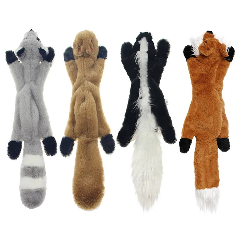 Animal No Stuffing with Squeakers Dog Chew Toy