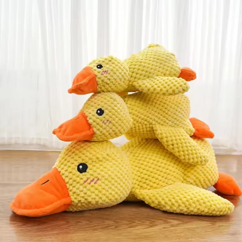 Cute dog Toy Stomping Duck