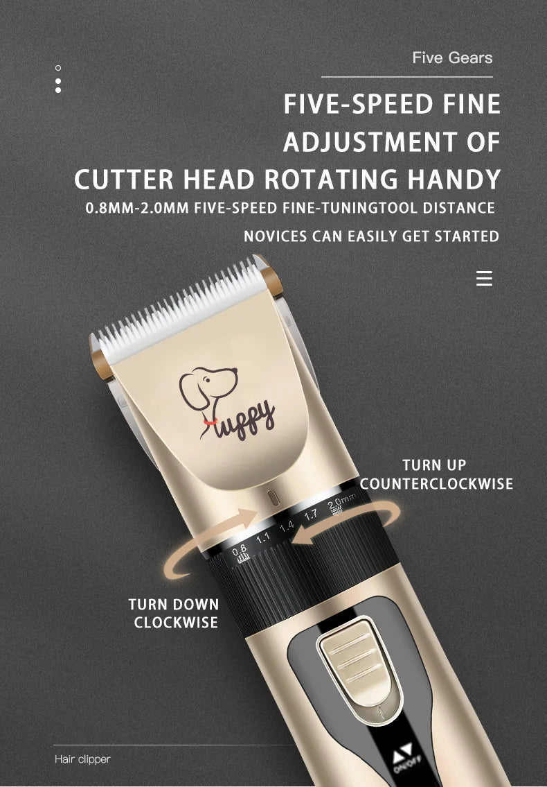 Electric Pet Clipper Grooming Kit For Dogs