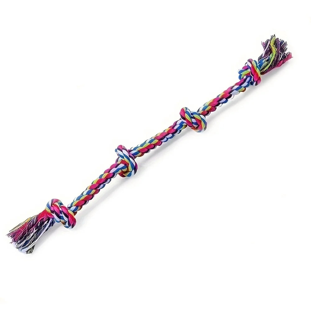 Heavy-duty rope toy for aggressive chewers and interactive play
