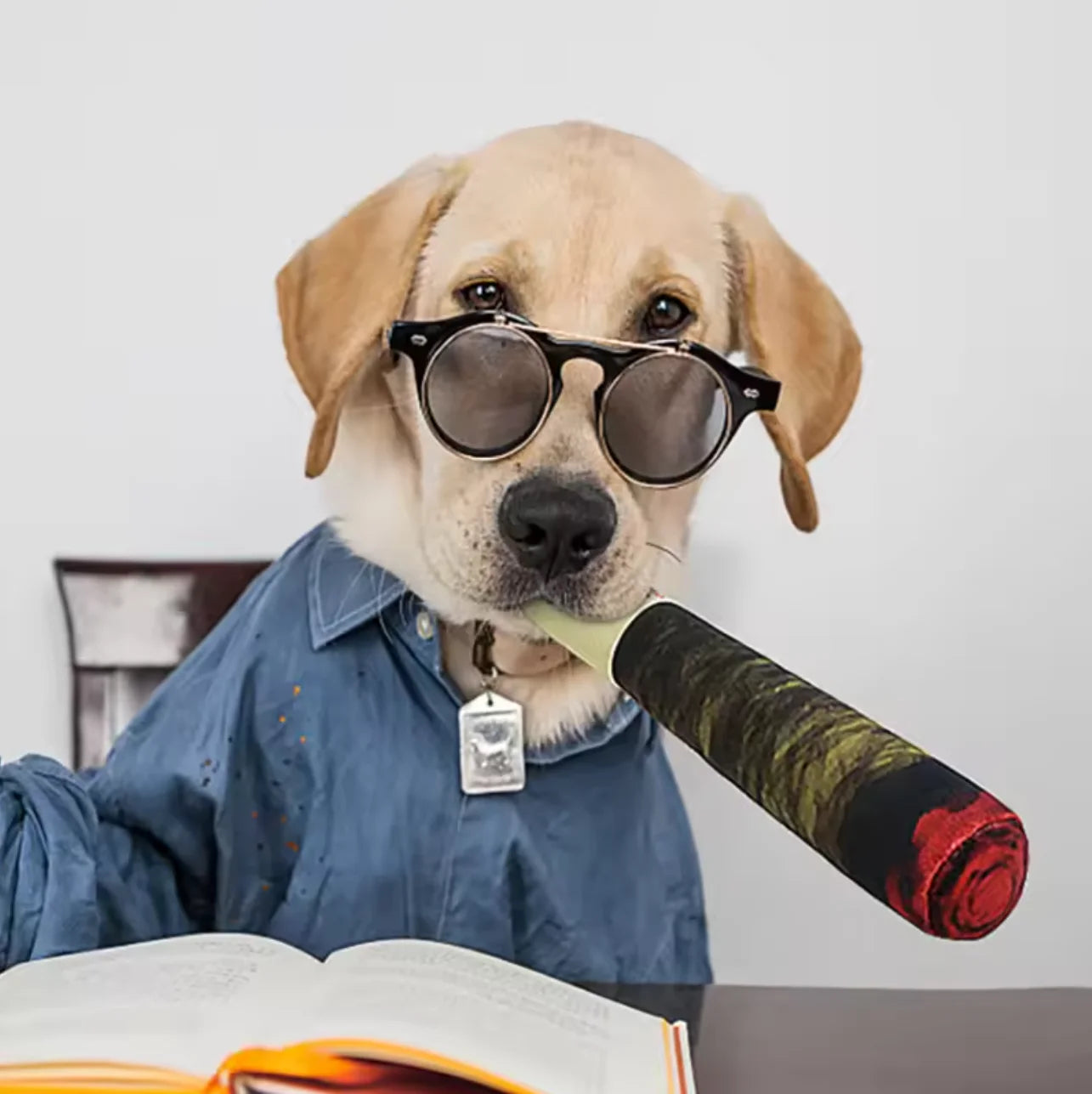 Funny Interactive Cigar Dog Toys